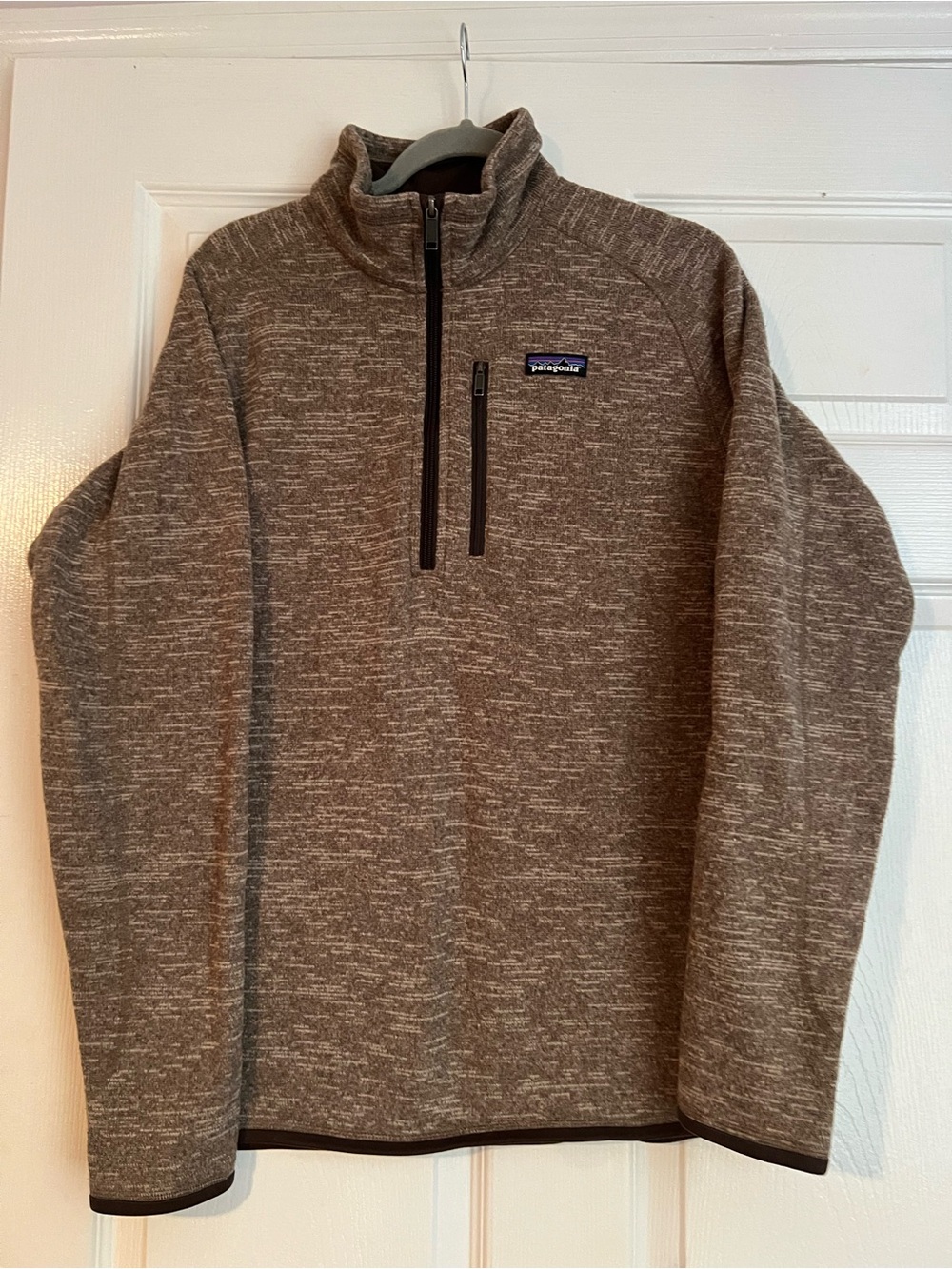Patagonia Men's Better Sweater 1/4 Zip Fleece Pale Khaki. Mens Lg